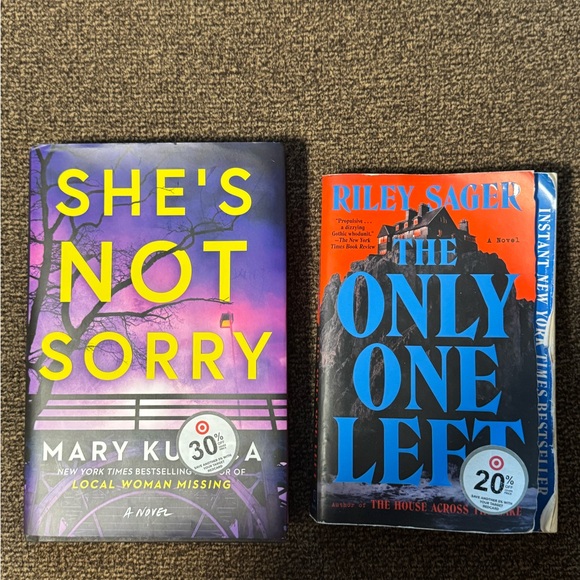 She's Not Sorry and The Only One Left Books - Picture 1 of 2
